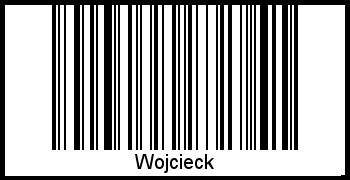 Wojcieck als Barcode und QR-Code