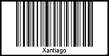 Interpretation von Xantiago als Barcode