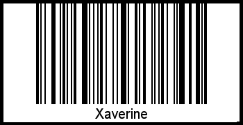 Interpretation von Xaverine als Barcode