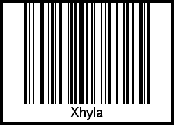 Xhyla als Barcode und QR-Code