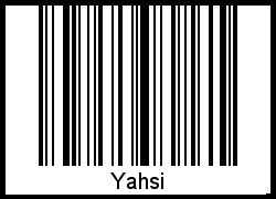 Yahsi als Barcode und QR-Code