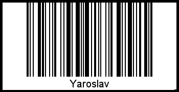 Interpretation von Yaroslav als Barcode