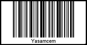 Yasamcem als Barcode und QR-Code