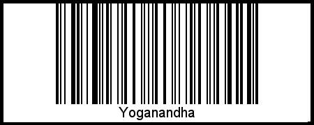 Der Voname Yoganandha als Barcode und QR-Code