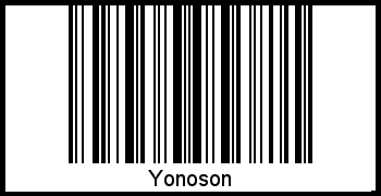 Interpretation von Yonoson als Barcode