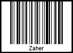 Barcode-Grafik von Zaher