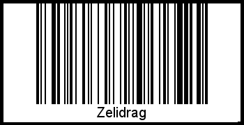 Zelidrag als Barcode und QR-Code