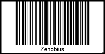 Der Voname Zenobius als Barcode und QR-Code