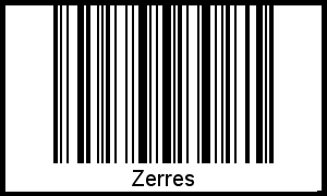 Interpretation von Zerres als Barcode
