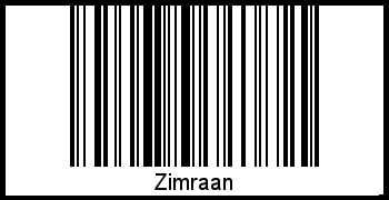 Interpretation von Zimraan als Barcode
