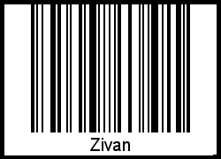 Interpretation von Zivan als Barcode