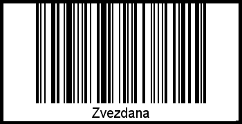 Interpretation von Zvezdana als Barcode