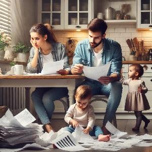 Teaserbild zu Schuldenfallen für Familien erkennen und umgehen