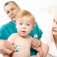 Illustration Die Leistungen eines Kinderarzt