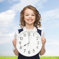 Illustration Die Uhr lesen lernen