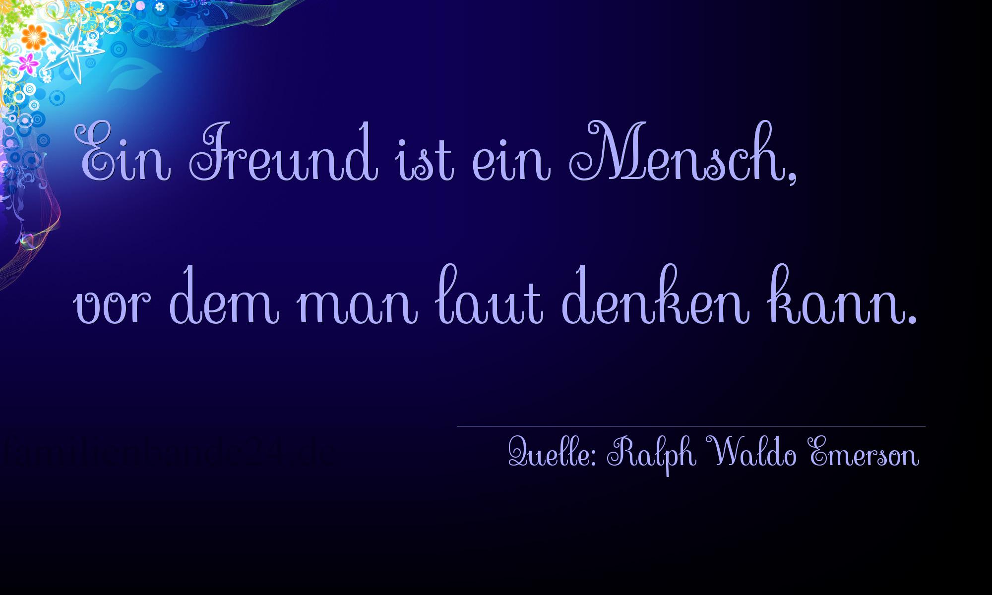 Vorschaubild  für Aphorismus  No. 1181  (von Ralph Waldo Emerson)