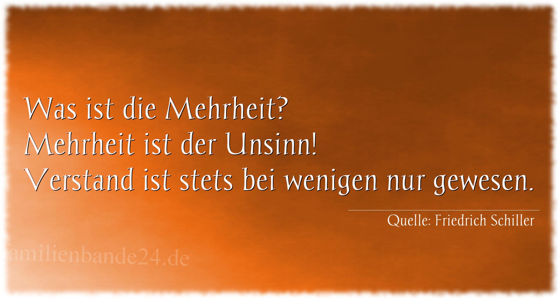 Aphorismus Nr. 1209, Quelle Friedrich Schiller