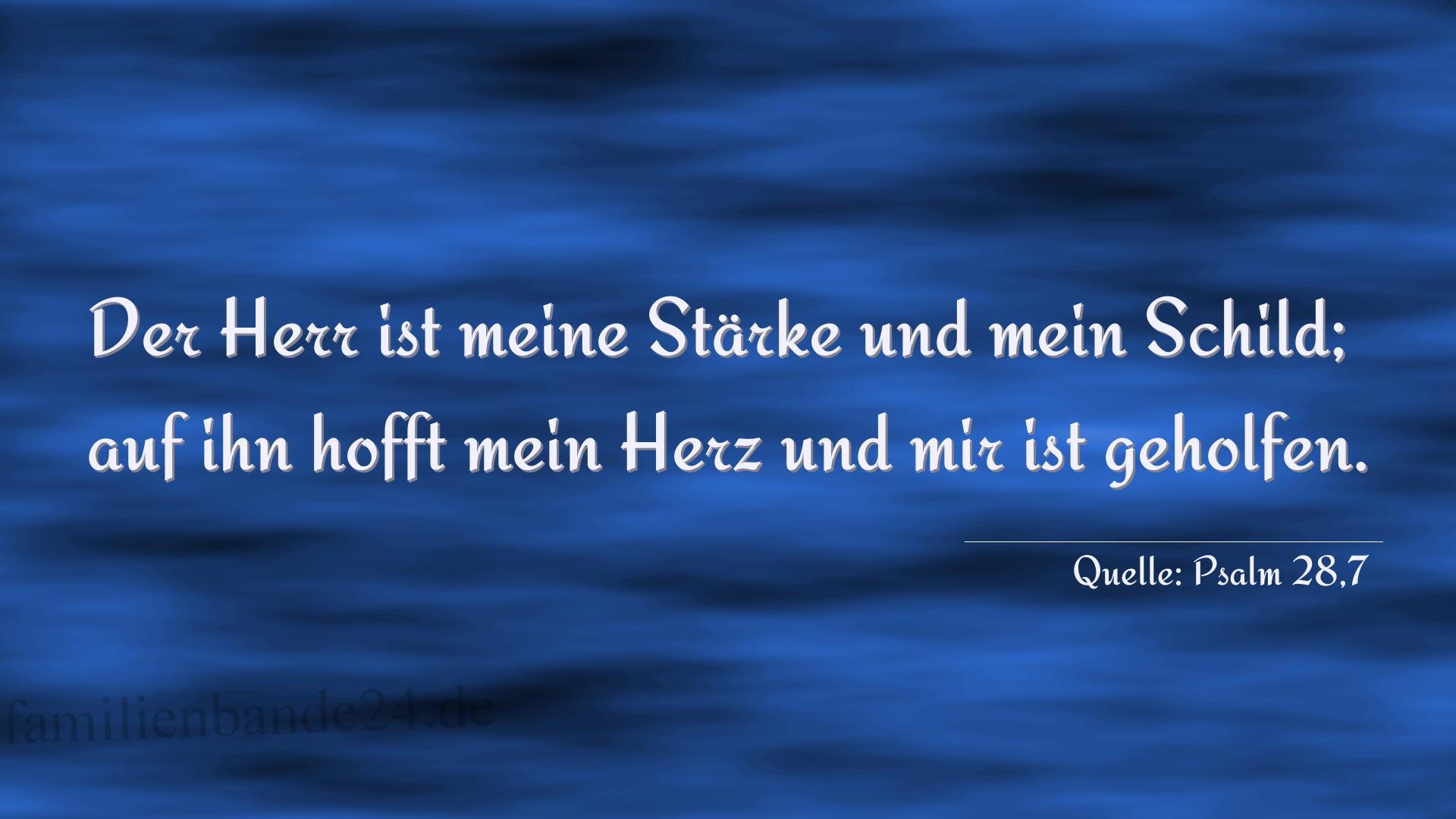 Taufspruch Nr. 166 (von Psalm 28,7): Der Herr ist meine Stärke und mein Schild; auf ihn hofft  [...]