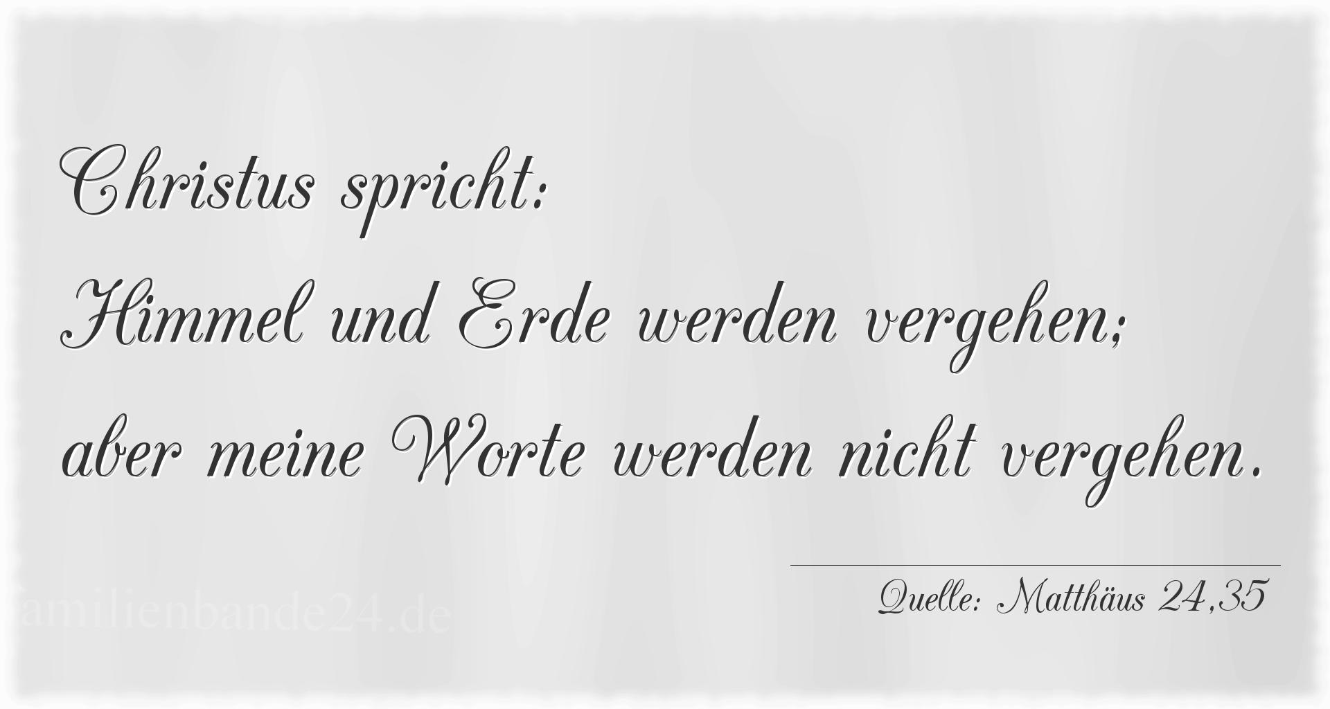 Thumbnail  zu Taufspruch  Nummer 175  (von Matthäus 24,35)