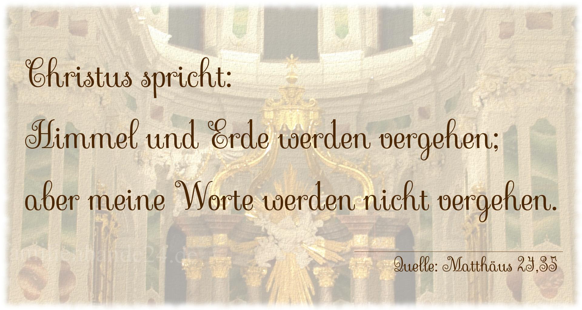 Vorschaubild  zu Taufspruch  Nr. 175  (von Matthäus 24,35)