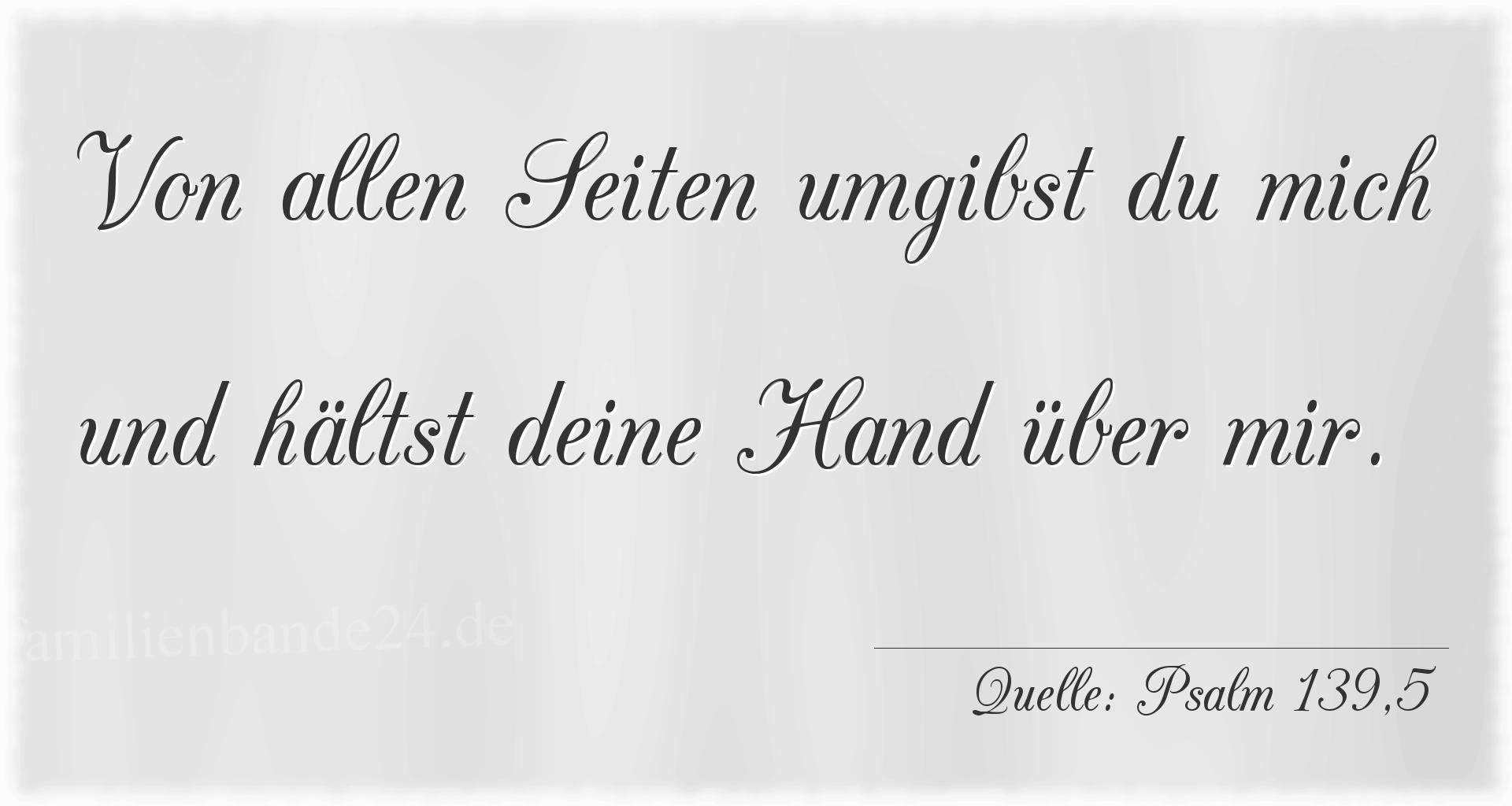 Taufspruch Nr. 176, Quelle Psalm 139,5