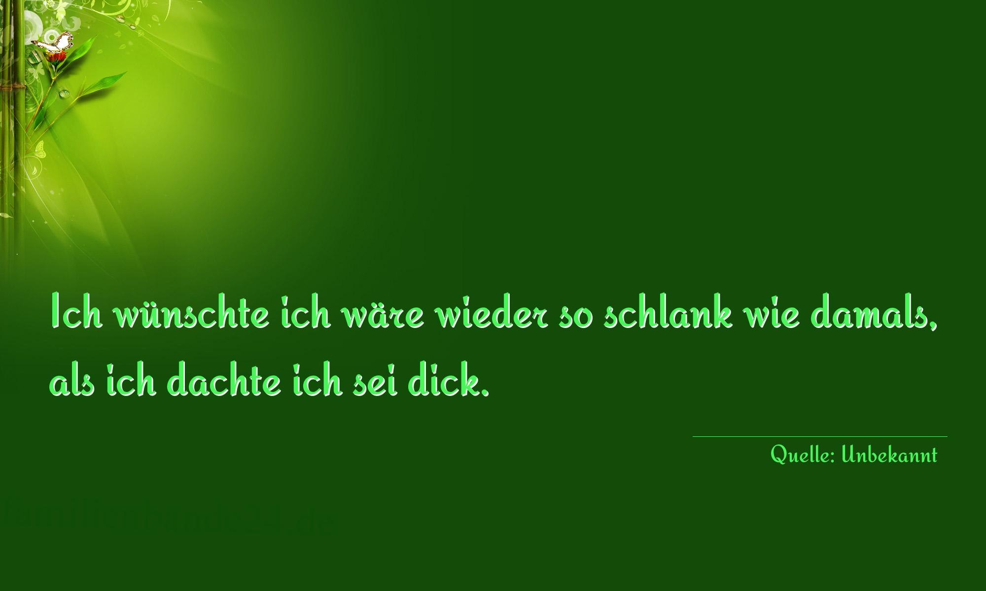 Aphorismus Nr. 1886: Ich wünschte ich wäre wieder so schlank wie damals, als  [...]