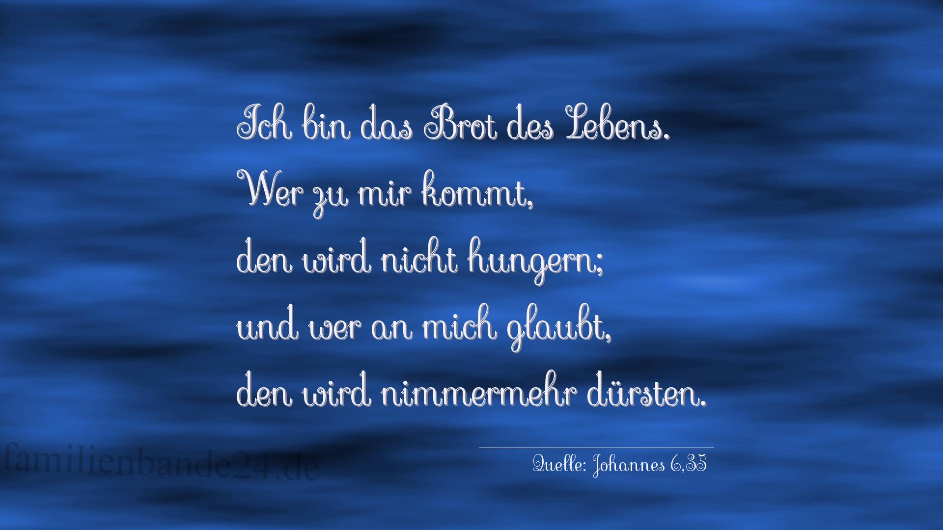 Thumbnail  für Taufspruch  Nr. 209  (von Johannes 6,35)