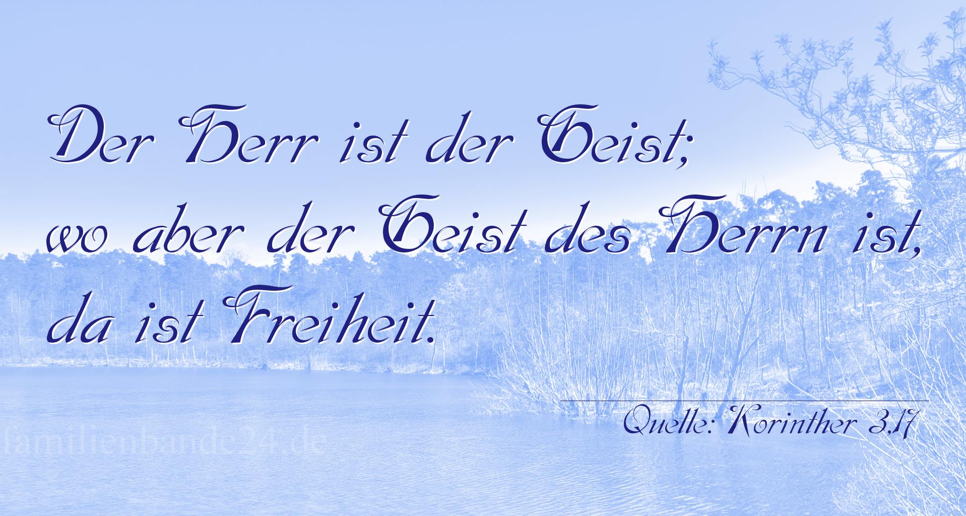 Vorschaubild  zu Bild von Taufspruch  Nr. 219  (von Korinther 3,17)