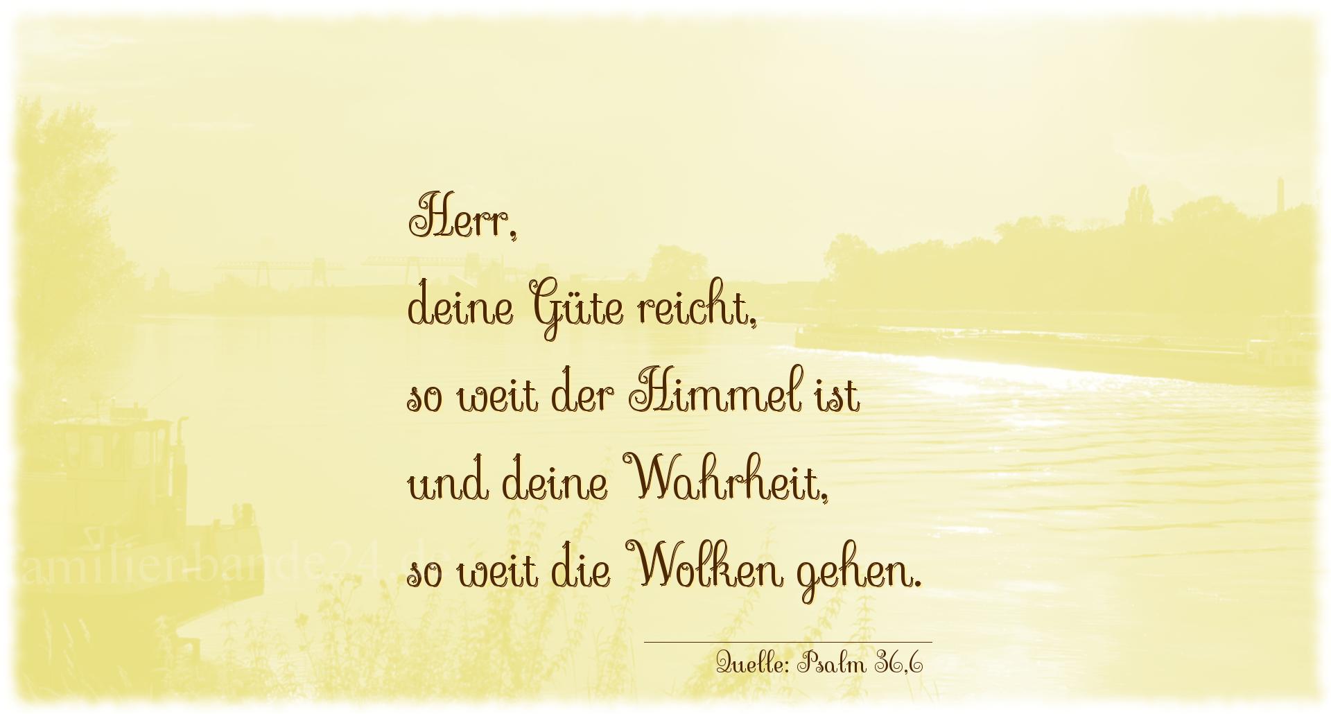 Taufspruch Nr. 244, Quelle Psalm 36,6