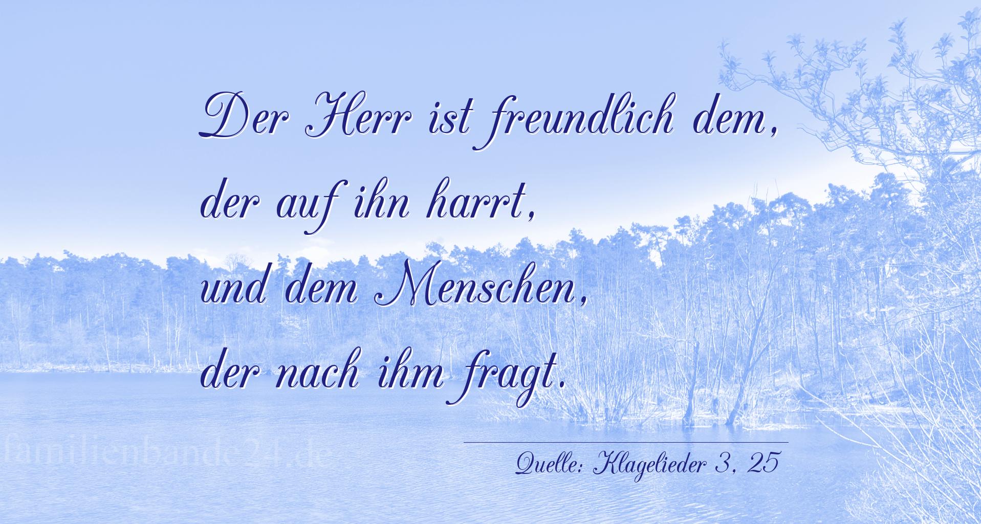 Taufspruch Nr. 257, Quelle Klagelieder 3, 25