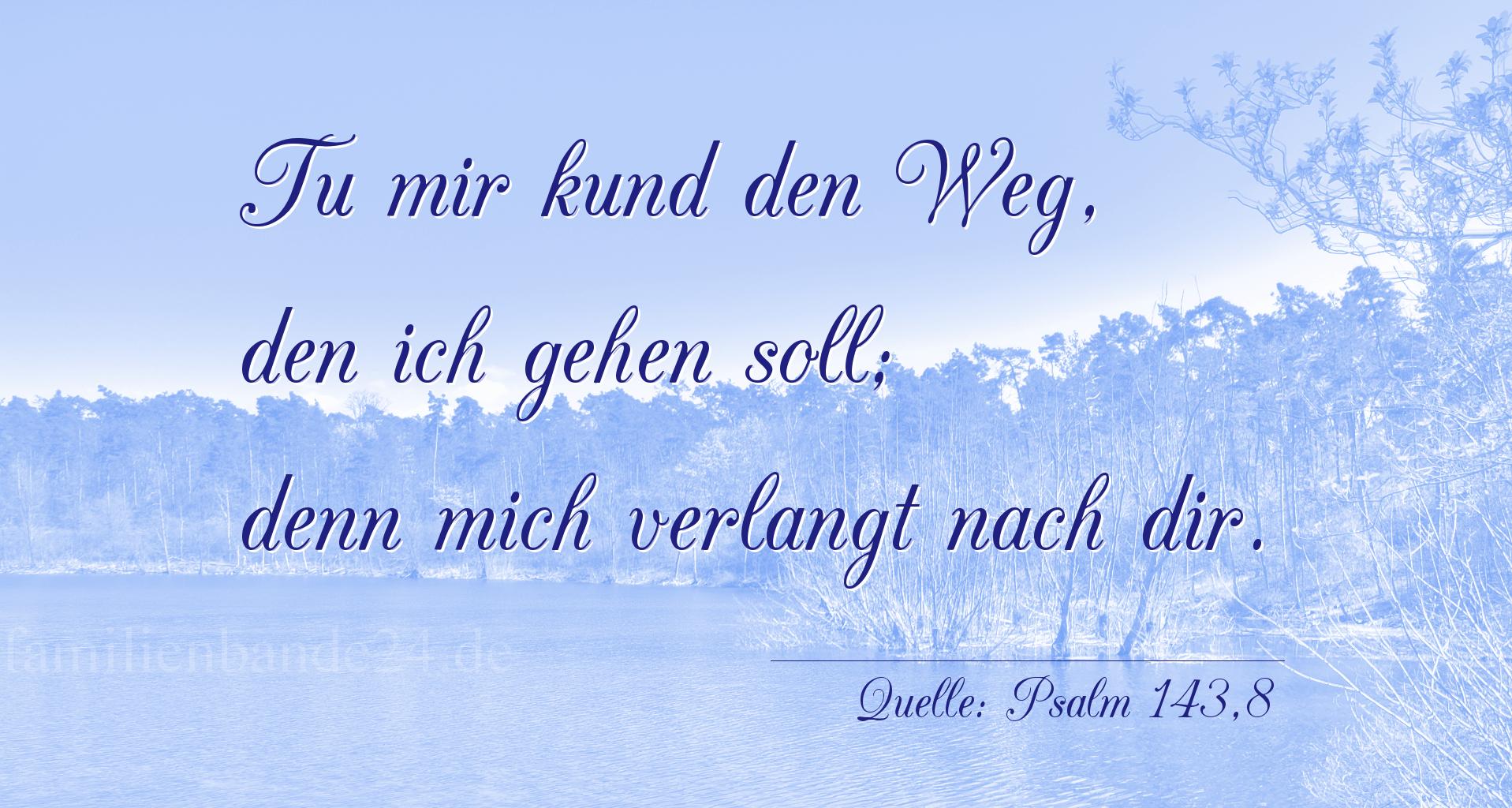 Thumbnail  zu Bild von Taufspruch  Nummer 258  (von Psalm 143,8)