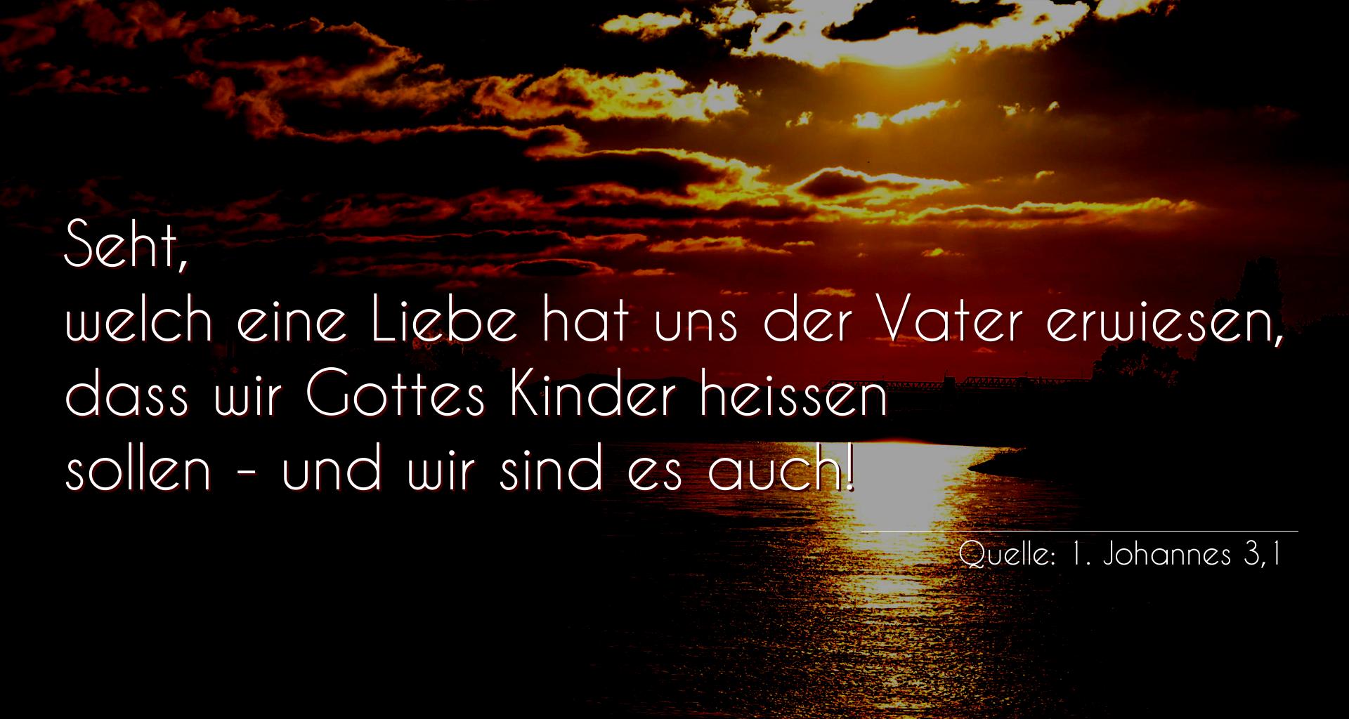 Thumbnail  zu Bild von Taufspruch  Nummer 313  (von 1. Johannes 3,1)