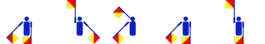 Vorname Aviad im Winker-Alphabet