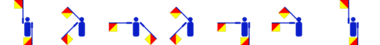 Vorname Disibod im Winker-Alphabet