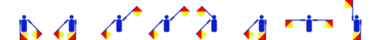 Vorname Galliard im Winker-Alphabet