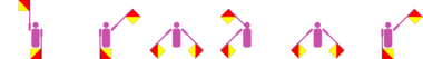 Vorname Denine im Winker-Alphabet