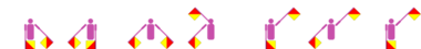 Vorname Ganiele im Winker-Alphabet