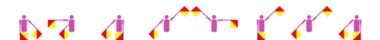 Vorname Ghalyela im Winker-Alphabet