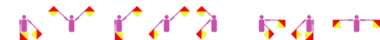 Vorname Guelizar im Winker-Alphabet