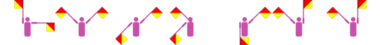 Winker-Code des Vornamen Juliett