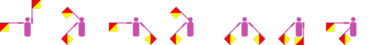 Vorname Pisinah im Winker-Alphabet