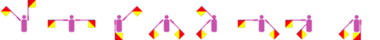 Vorname Trenisha im Winker-Alphabet